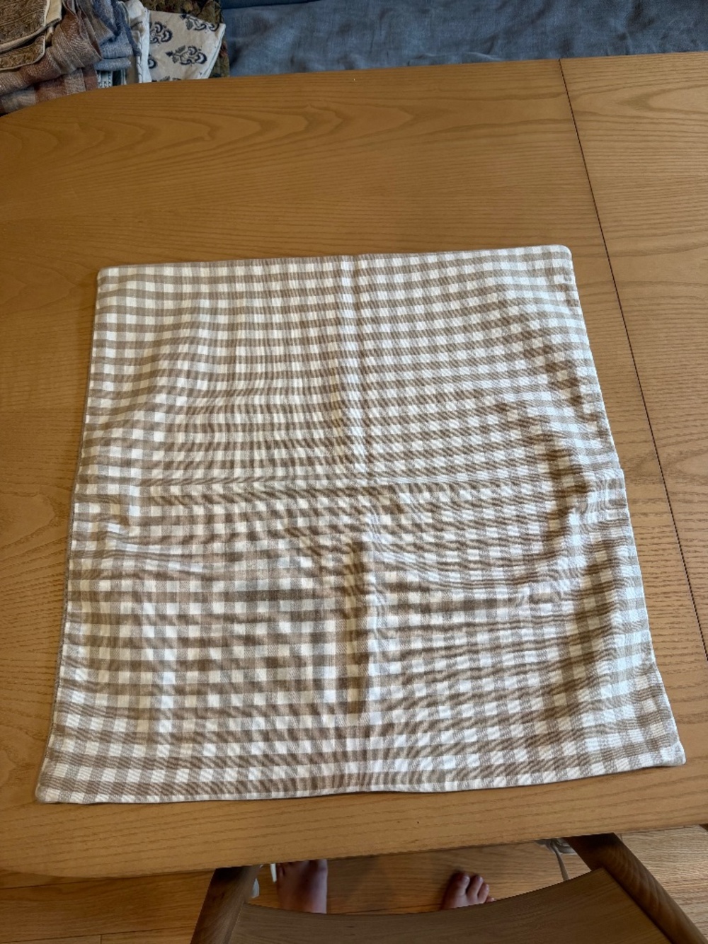 Brown Plaid Pillow Cover